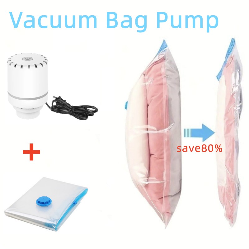 Vacuum Chamber Small - Katlanır Sıkıştırılmış Çanta Elektrikli Pompa Seyahat
