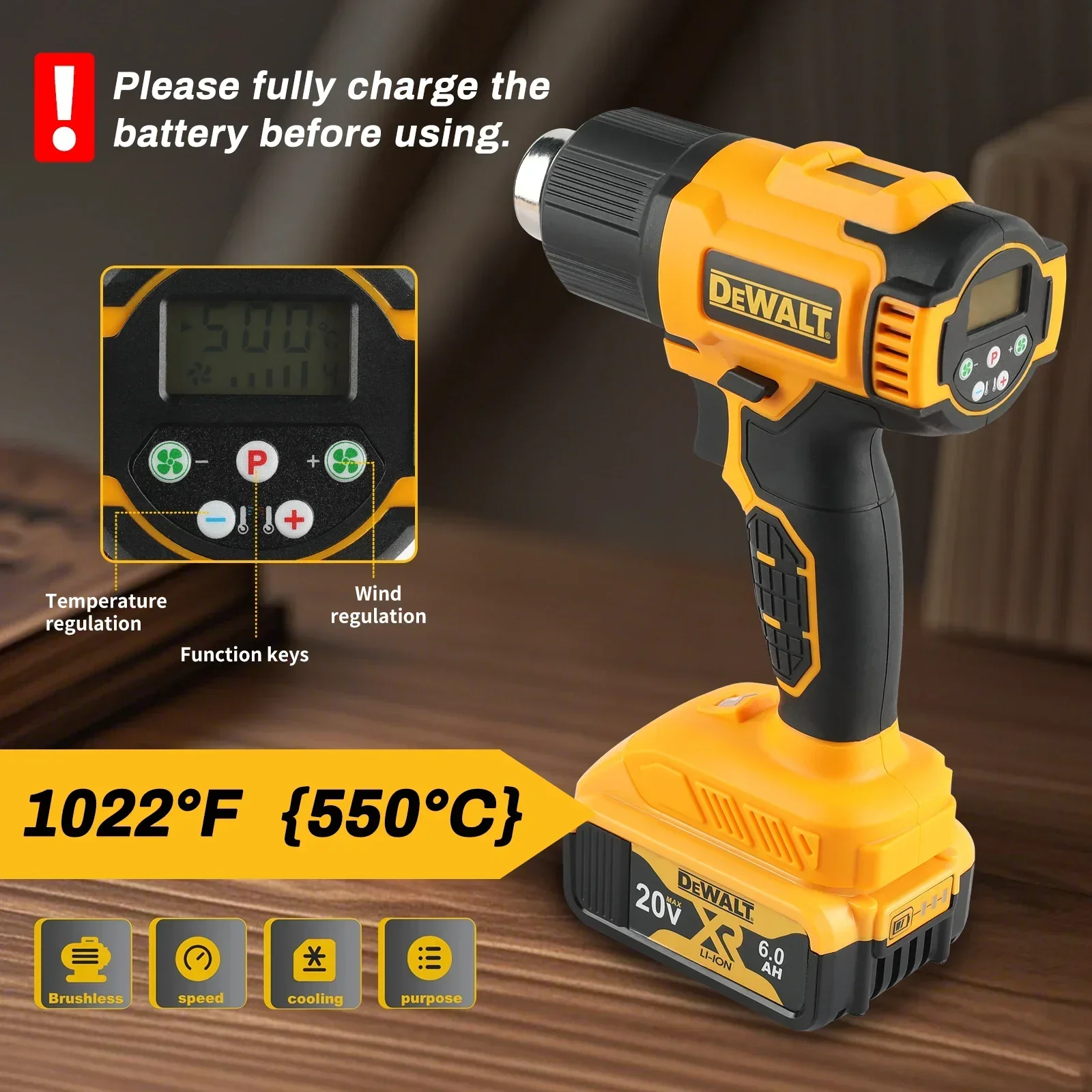 DeWALT DCE530 20V Kablosuz Sıc - Heat Gun Small incelemesi ve fiyatı
